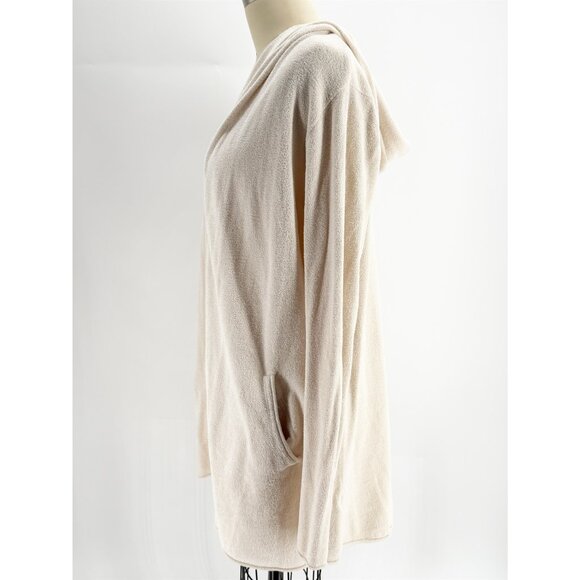 BAREFOOT DREAMS CozyChic Lite Seashore Hooded Cardigan M - Picture 5 of 9
